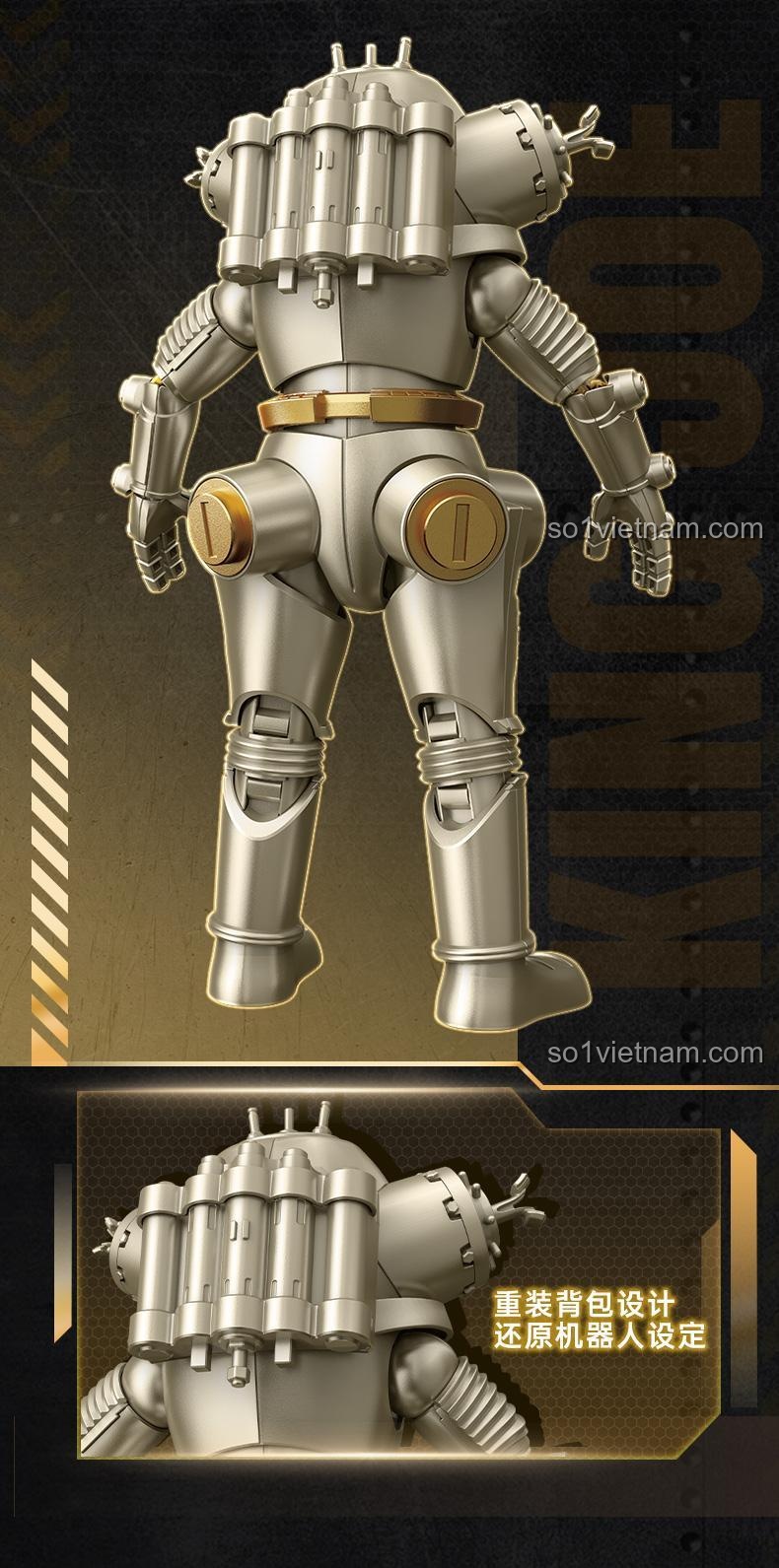 Đồ chơi mô hình Robot vũ trụ King Joe Keeppley K75161 với lớp sơn kim loại cao cấp, chi tiết sắc nét.