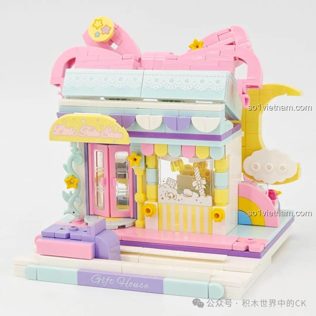 Quá trình lắp ghép Keeppley K20851 Little Twin Stars Ngôi nhà Quà tặng - Lắp nội thất