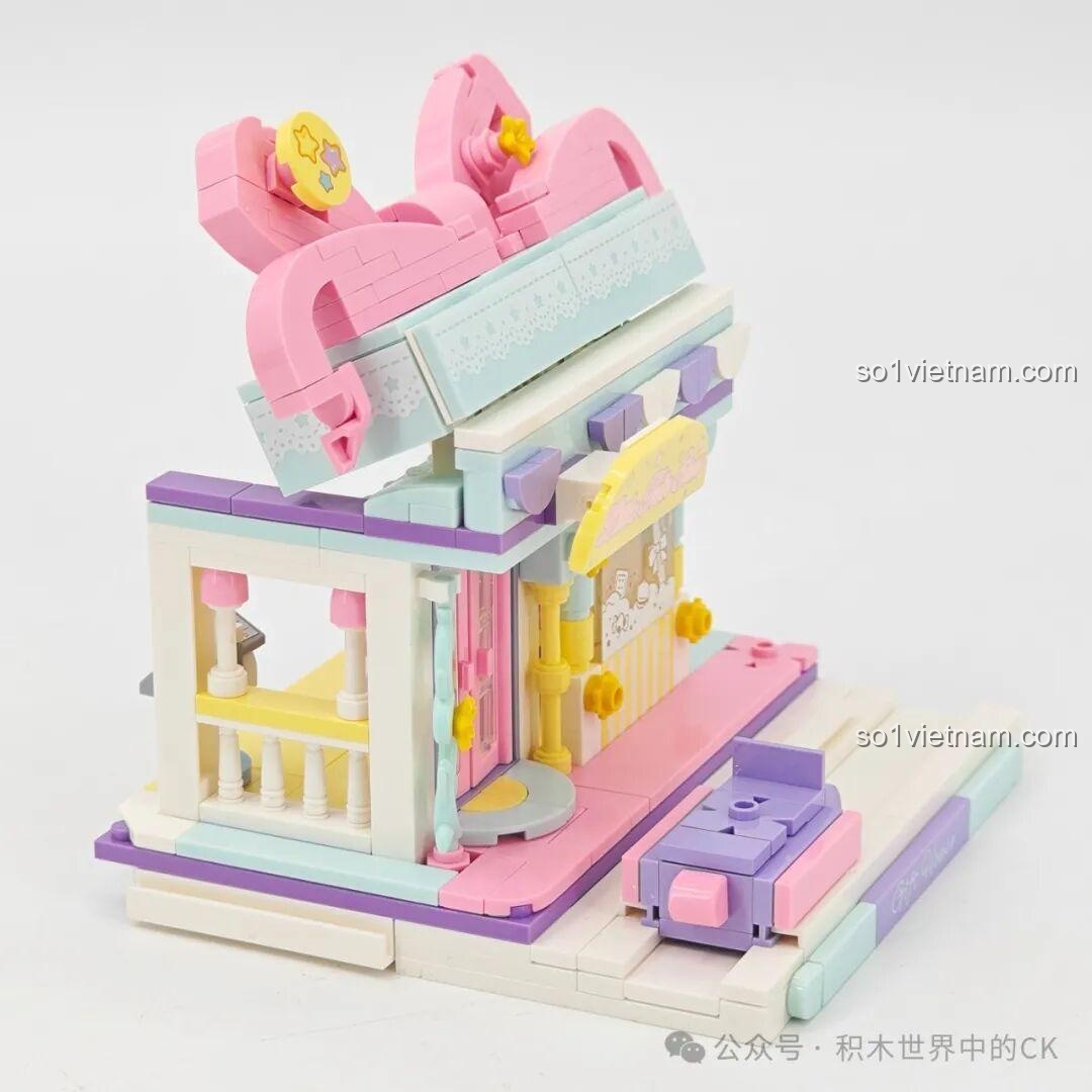 Quá trình lắp ghép Keeppley K20851 Little Twin Stars Ngôi nhà Quà tặng - Lắp trăng và cầu vồng