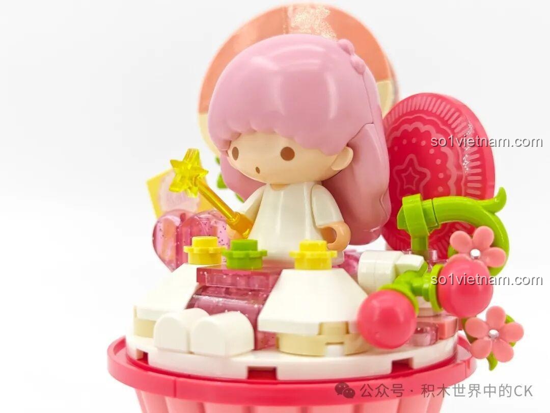 Mô hình hoàn thiện Keeppley K20851 Little Twin Stars Ngôi nhà Quà tặng kết hợp với các mô hình khác