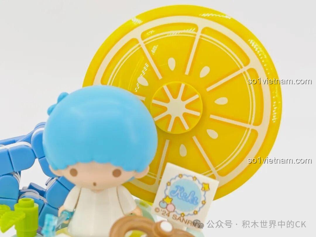 Chi tiết cầu vồng trên mô hình hoàn thiện Keeppley K20851 Little Twin Stars Ngôi nhà Quà tặng