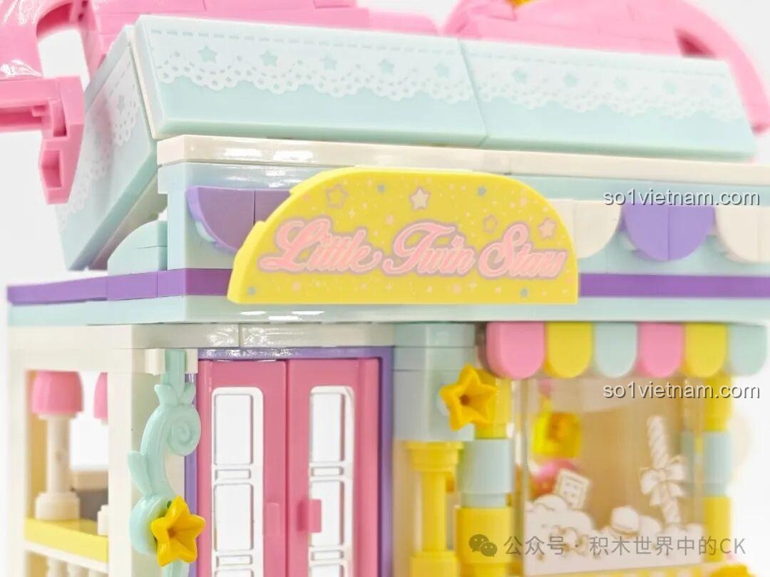 Nội thất bên trong mô hình hoàn thiện Keeppley K20851 Little Twin Stars Ngôi nhà Quà tặng