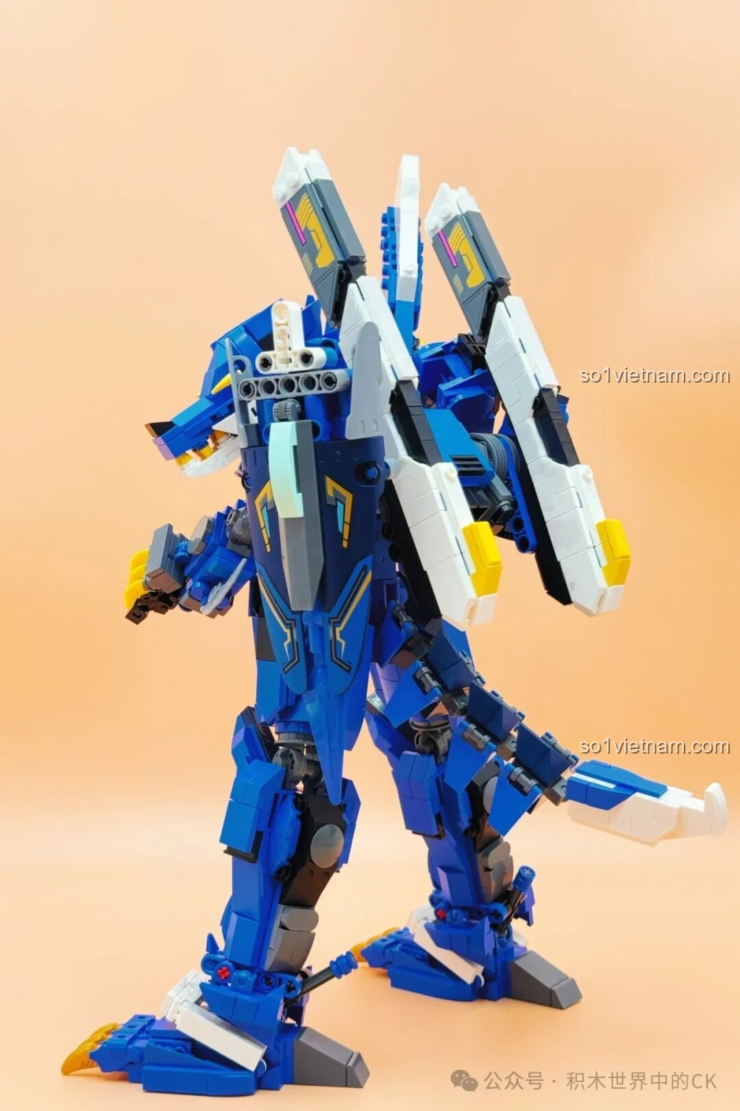 Chi tiết phần lưng của Keeppley Lôi Điểu Cơ Thần