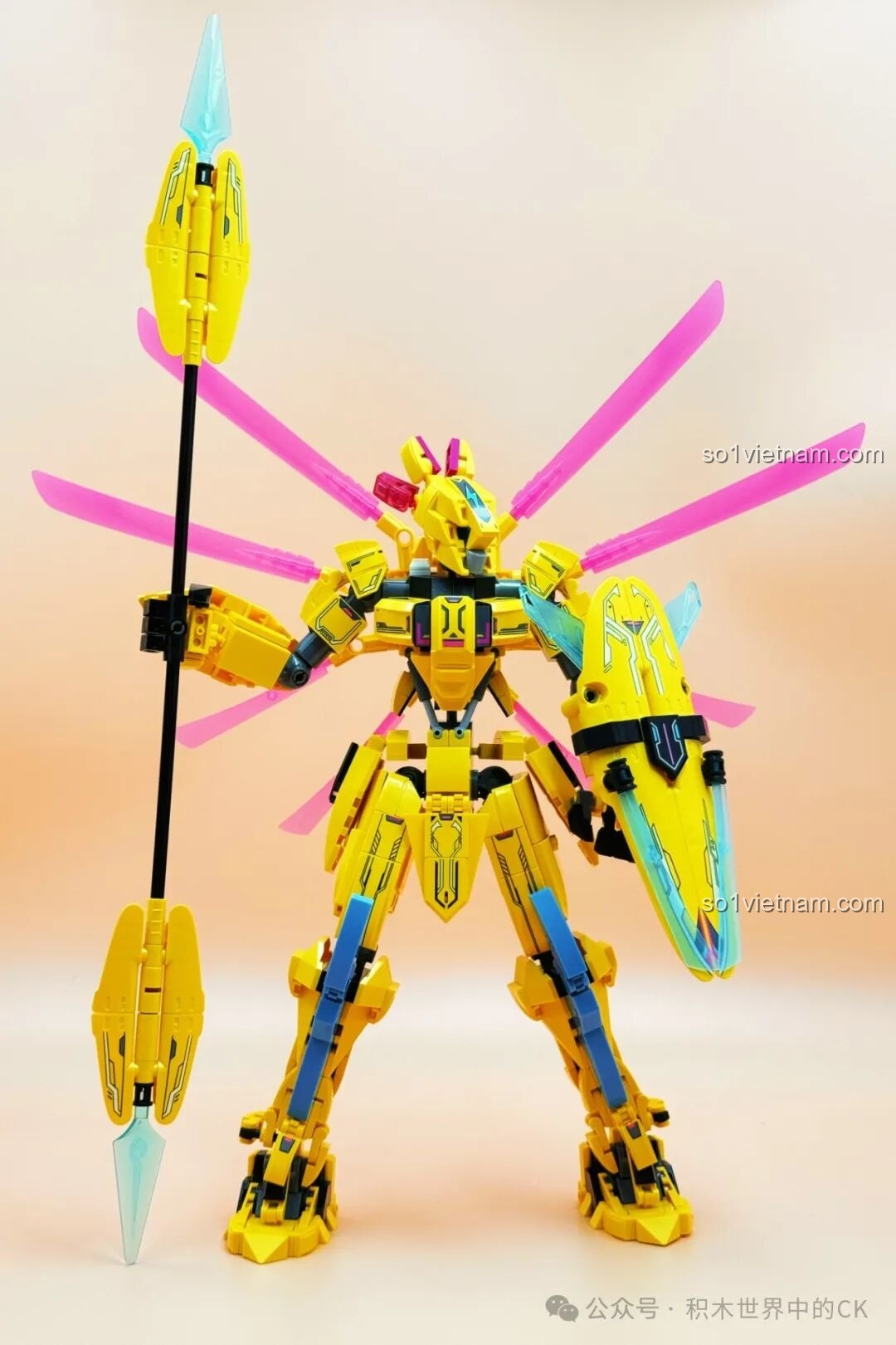 Chi tiết phần đầu của Keeppley Lôi Điểu Cơ Thần