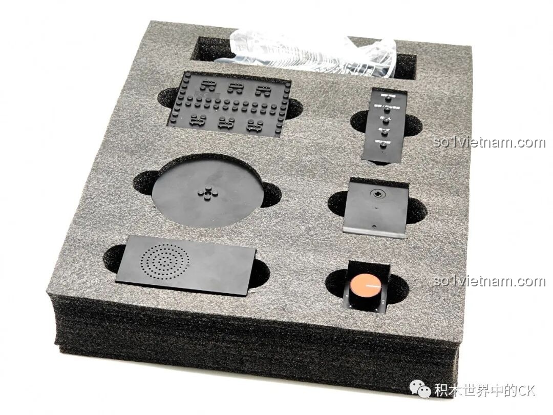 Các bộ phận lắp ráp Máy hát đĩa than Keeppley được phân loại rõ ràng.