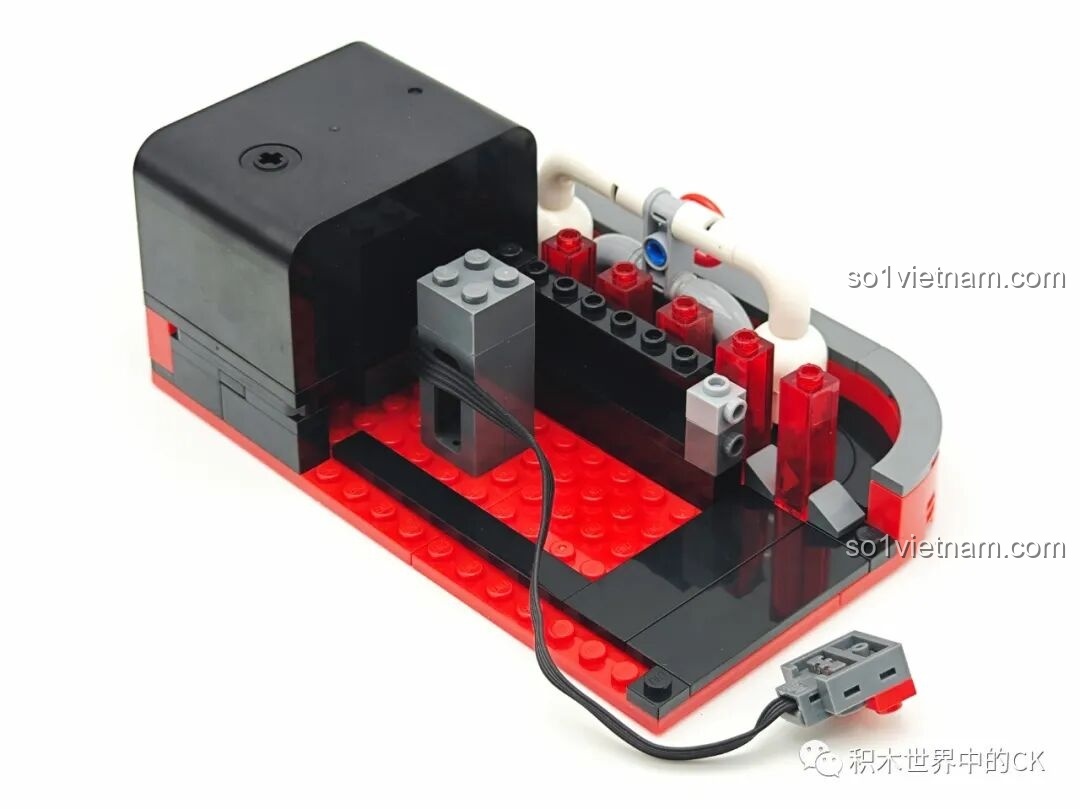 Các chi tiết in ấn trên mảnh ghép trong suốt của Máy hát đĩa than Keeppley.