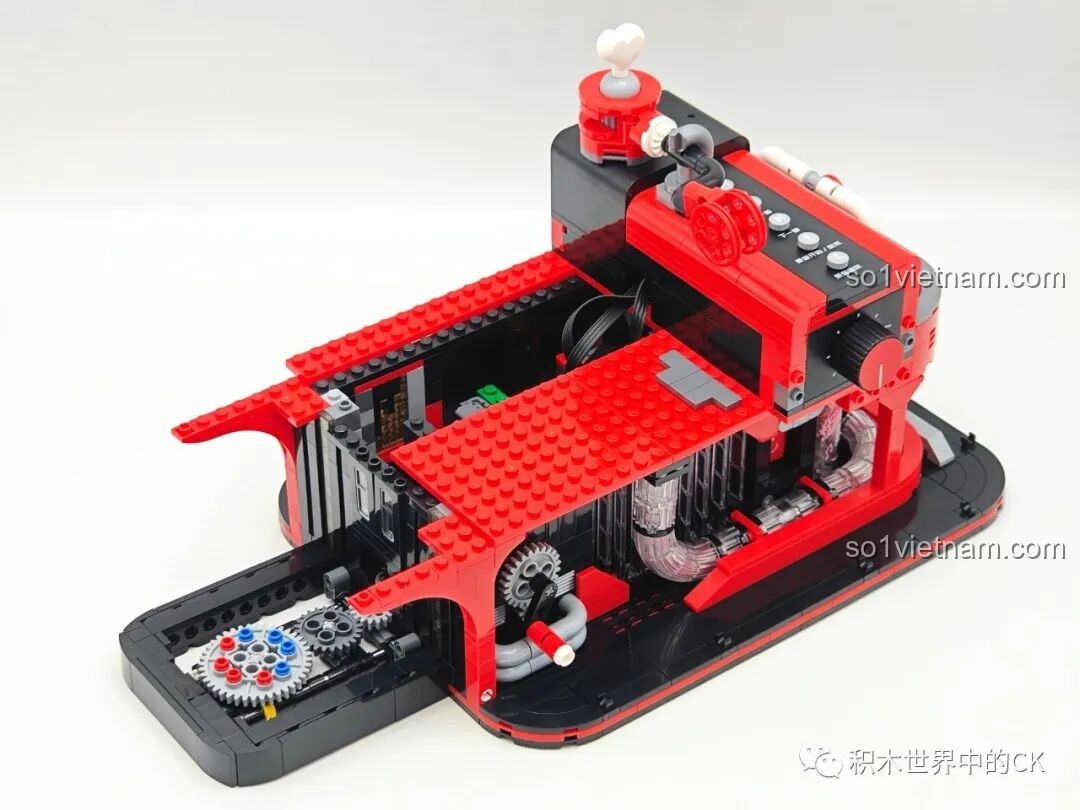 Cơ chế liên kết các bộ phận của Máy hát đĩa than Keeppley.