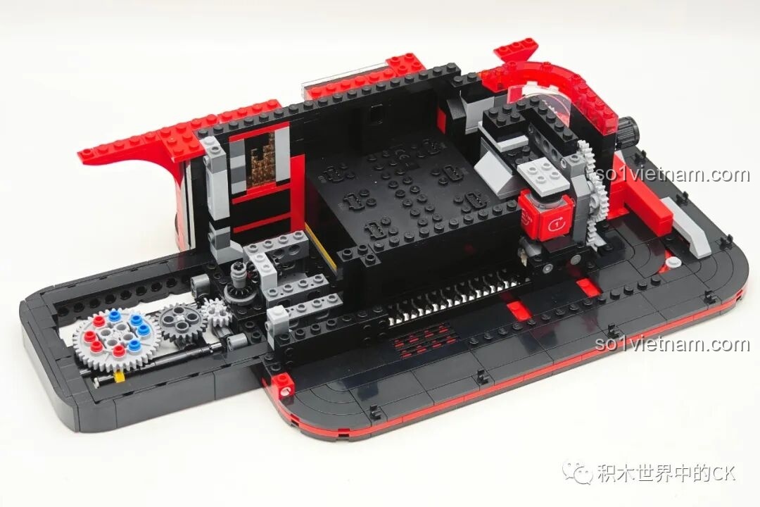 Thành phẩm Máy hát đĩa than Keeppley nhìn từ cạnh bên.