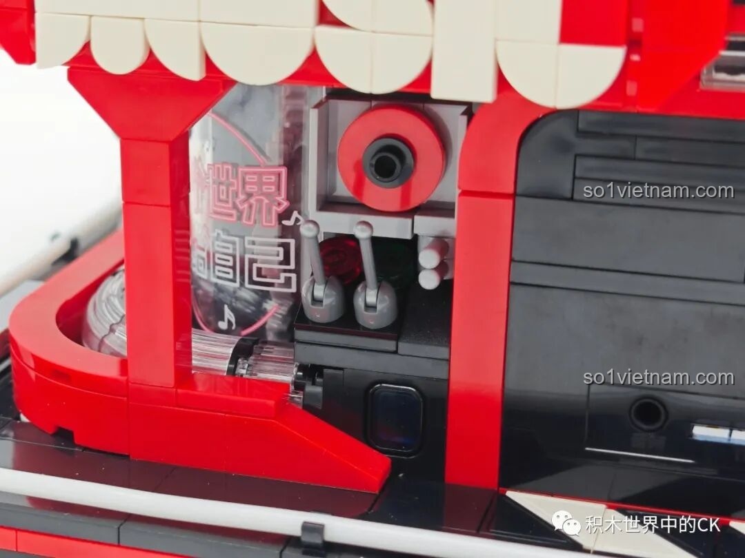 Thành phẩm loa của Máy hát đĩa than Keeppley nhìn từ trên cao.