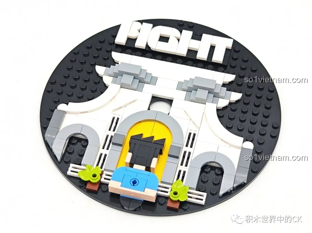 Cận cảnh mặt trước của thành phẩm Máy hát đĩa than Keeppley.