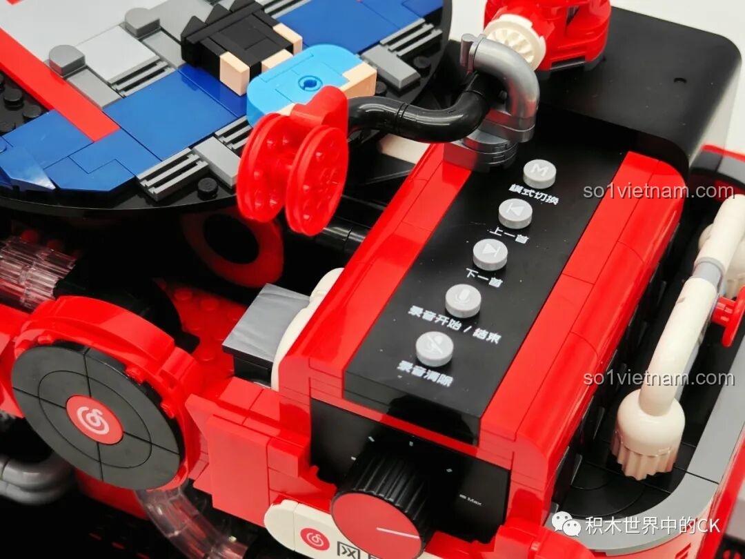 Thành phẩm loa của Máy hát đĩa than Keeppley nhìn từ phía trước.