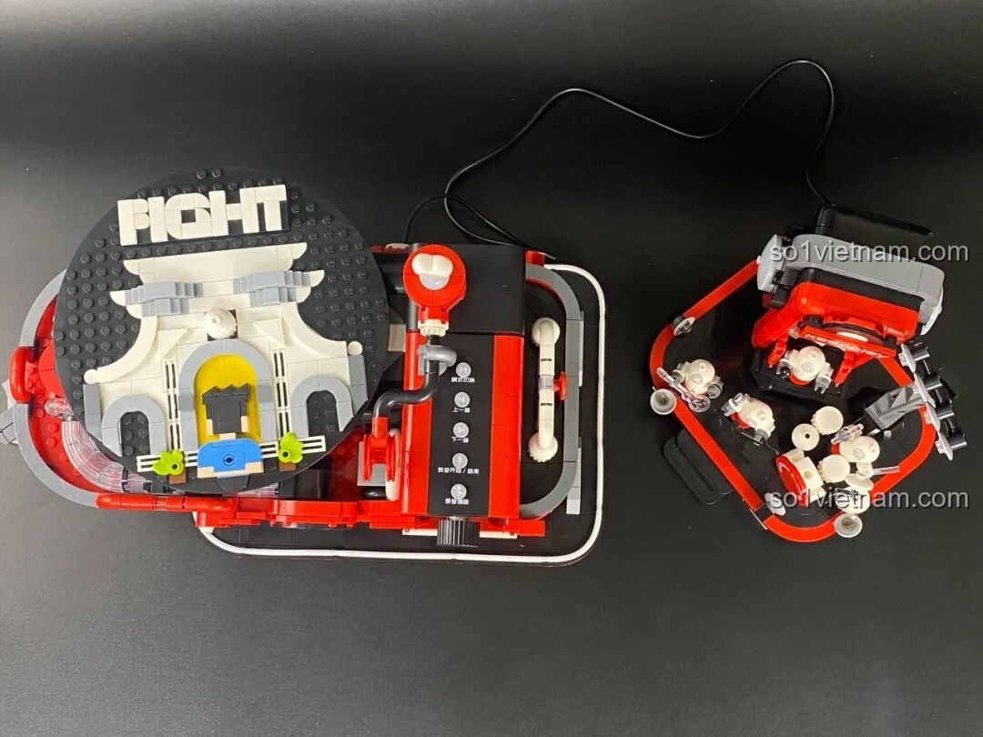 Các minifigures được sắp xếp