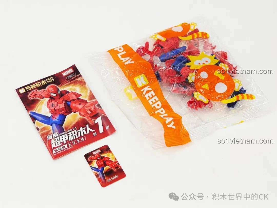 Các bộ phận lắp ráp Spider-Man của Keeppley