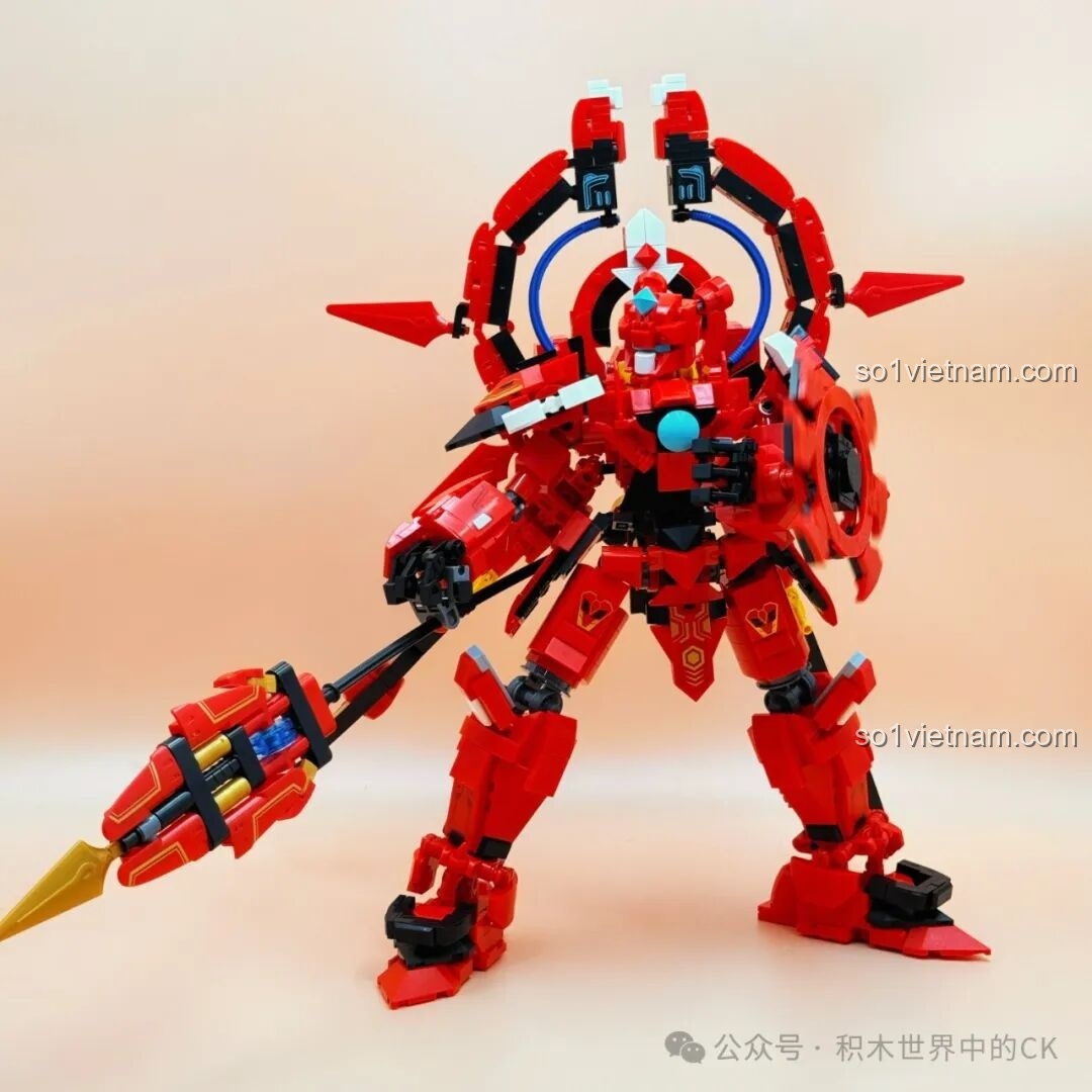 Chi tiết phần chân của Keeppley Thiên Nhãn Cơ Giáp