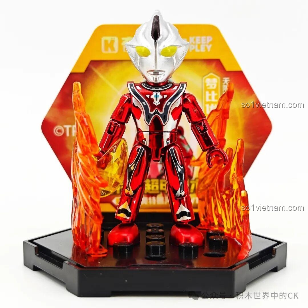 Nhân vật Ultraman với nền đen thứ tám trong bộ Keeppley 75110
