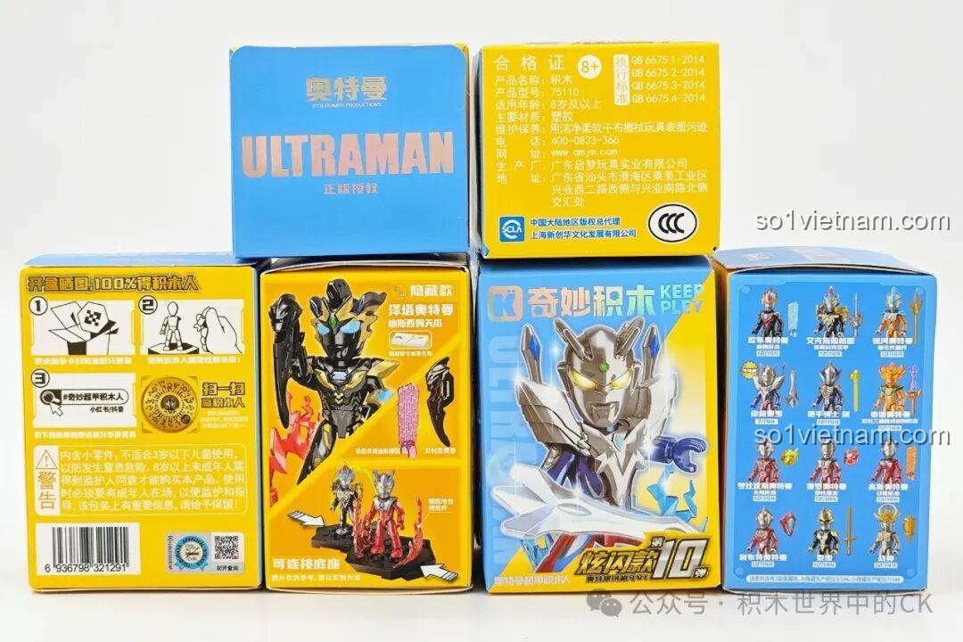 Mã QR trên hướng dẫn lắp ráp bộ Keeppley Ultraman 75110
