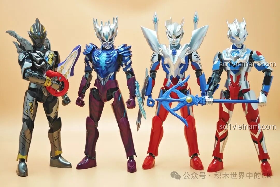 Tất cả các mô hình Keeppley Ultraman trong bộ 