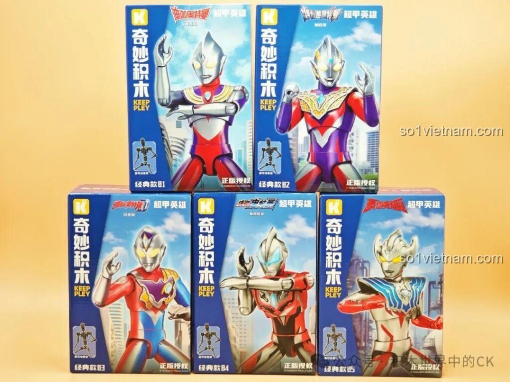 Hộp sản phẩm bộ lắp ghép mô hình Ultraman Z Nguyên Thủy Keeppley K75064