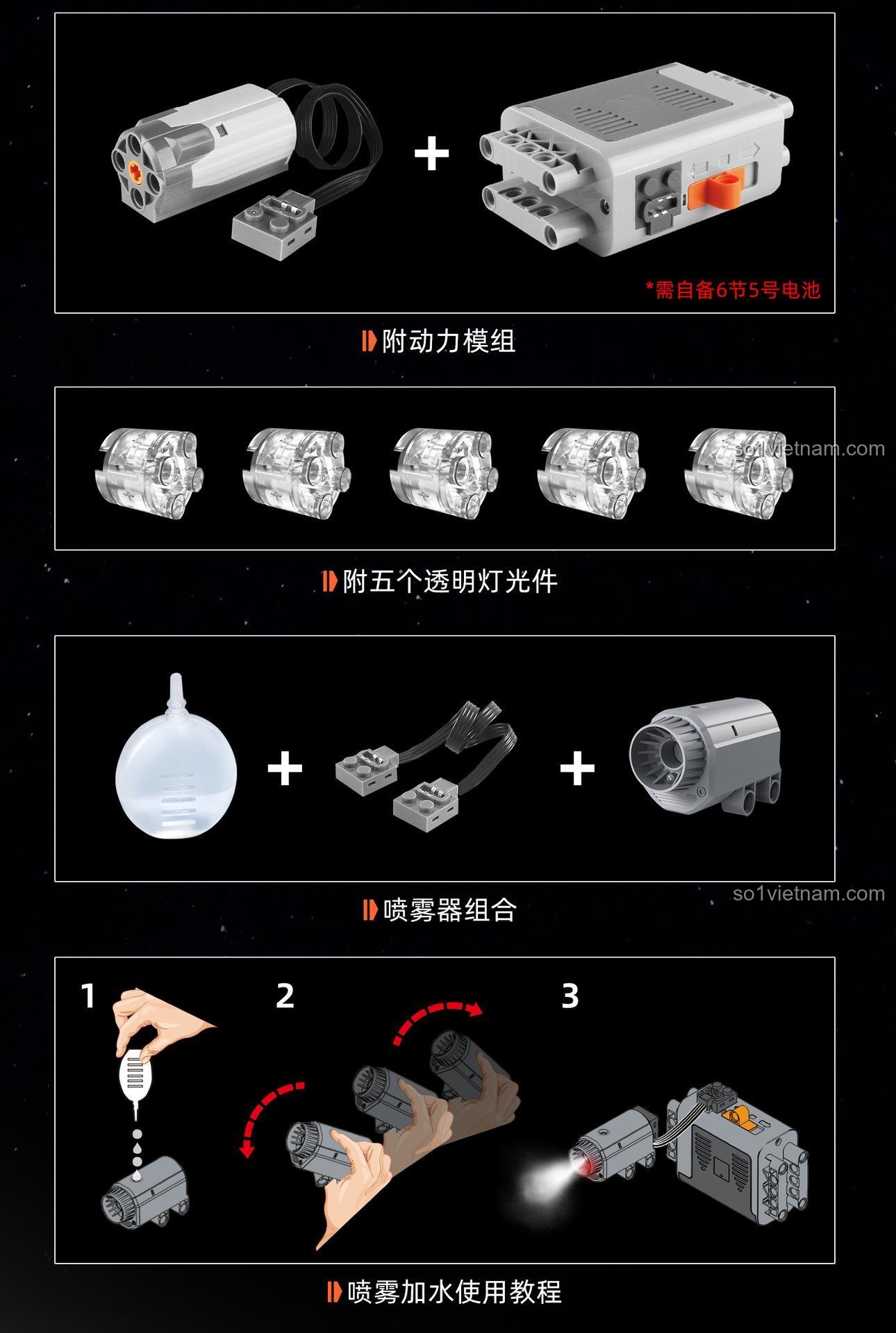 Mô hình Tàu vũ trụ Hố Đen K96156 được trưng bày trên bàn làm việc, là một vật trang trí công nghệ cao và độc đáo.