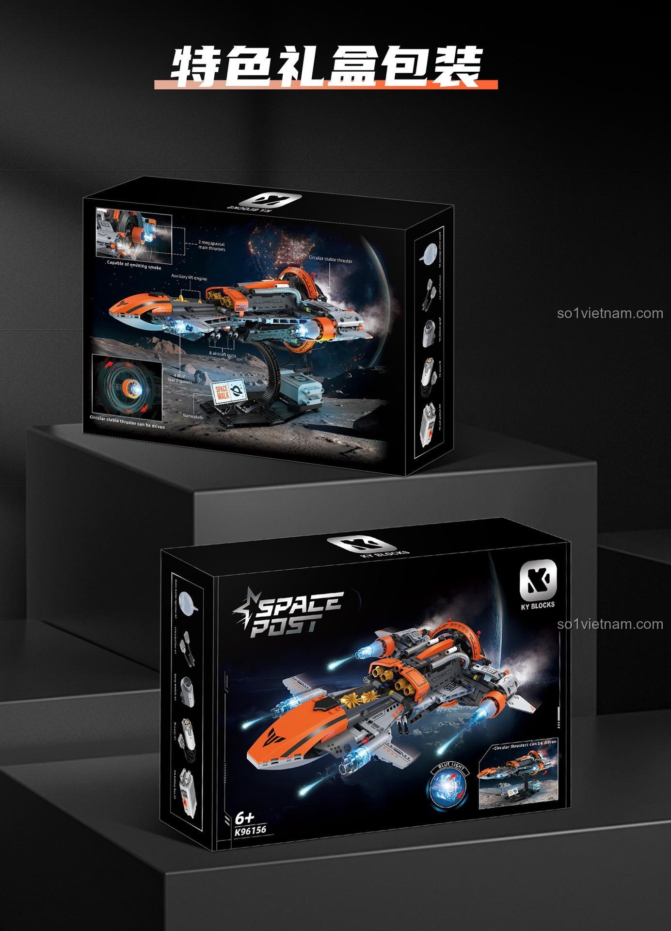 Các linh kiện điện tử đi kèm bộ lắp ráp KeeYee World K96156: module động cơ, 5 đèn LED, bộ phun sương. Cần chuẩn bị 6 pin AA.