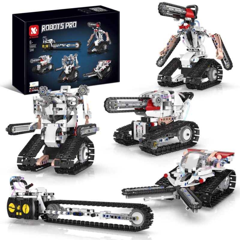 Bộ lắp ghép Robot Cưa Máy Biến Hình KeeYee World K96169 5 trong 1, đồ chơi lắp ráp cho bé trai 6 tuổi, giá tốt.