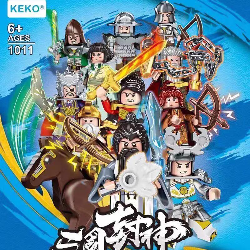 KEKO 1011 Bộ đồ chơi Nhân vật Tam Quốc Phong Thần cho bé trai 6 tuổi