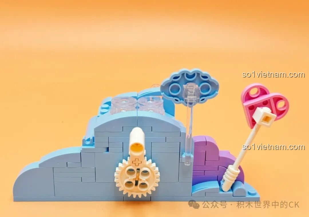 Chi tiết phần đế của bộ Khinh Khí Cầu Poké Ball K20234 Keeppley với bánh răng