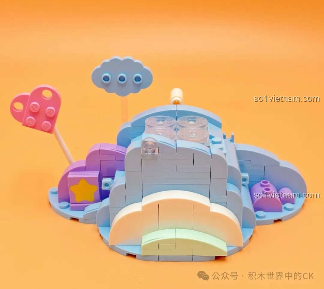 Quá trình lắp ráp phần đế của bộ Khinh Khí Cầu Poké Ball K20234 Keeppley