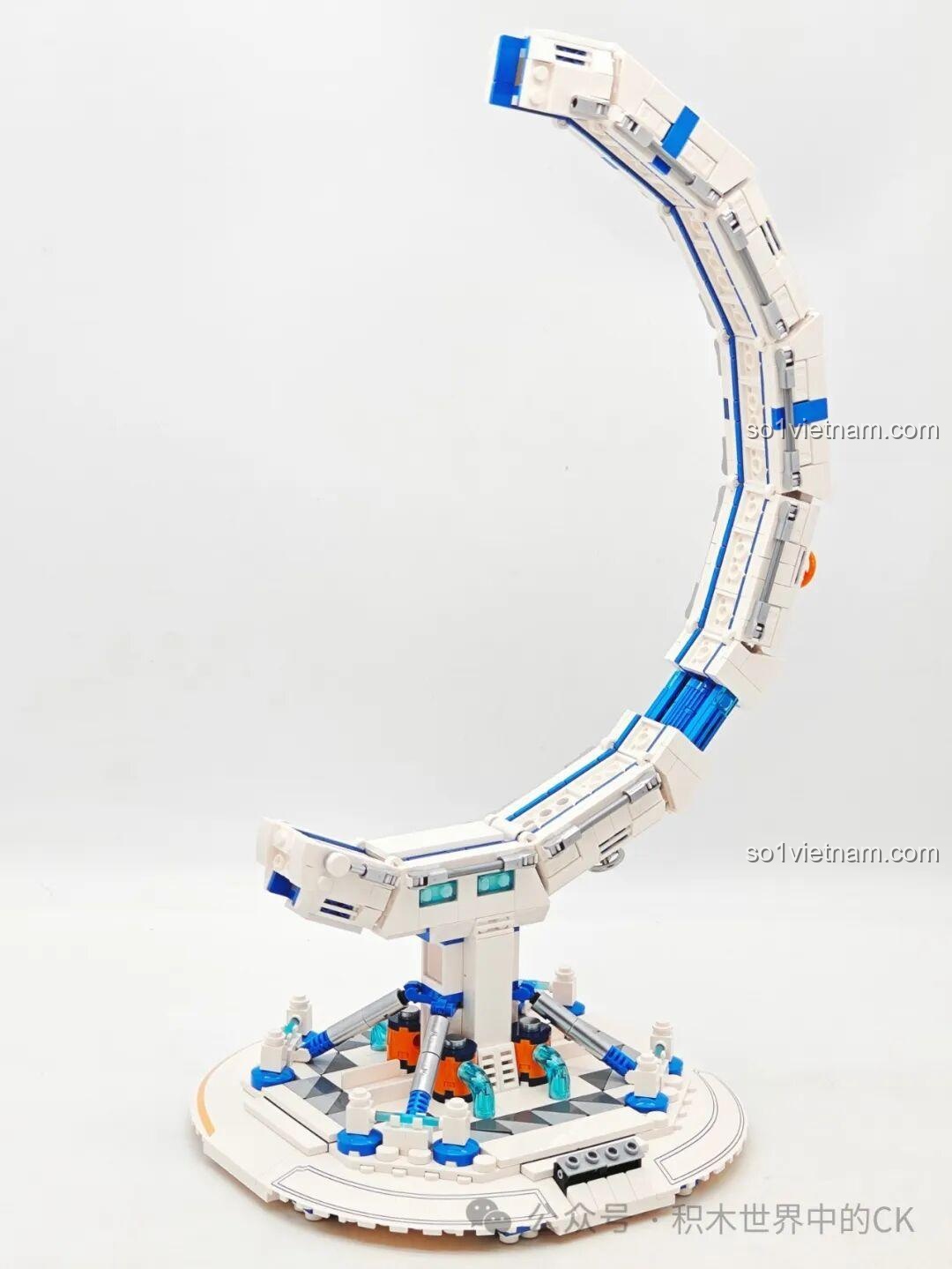 Khung đỡ hoàn chỉnh của Wekki 506502 Mô hình Kế hoạch Di cư Hành tinh, sẵn sàng để lắp ráp phần quả địa cầu chính.