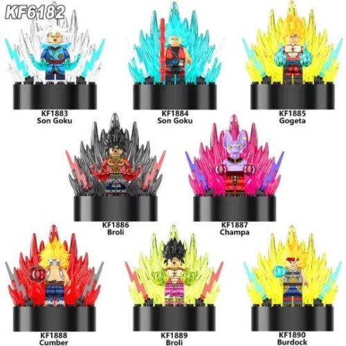 bộ đồ chơi Minifigure Broly Dragon Ball Super Kopf FK1886, nhân vật Broly với hiệu ứng năng lượng màu đỏ đen, phù hợp bé trai 6 tuổi, giá tốt.