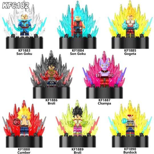 bộ đồ chơi Minifigure Broly Dragon Ball Super Kopf FK1886, nhân vật Broly với hiệu ứng năng lượng màu đỏ đen, phù hợp bé trai 6 tuổi, giá tốt.