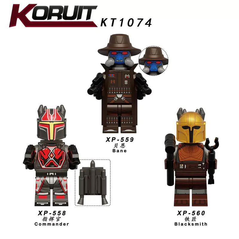 Bộ đồ chơi Người Mandalorian KORUIT KT1074 giá tốt, bộ lắp ghép Minifigure Star Wars cho bé trai 8 tuổi, đồ chơi mô hình Minifigure Cad Bane chất lượng cao