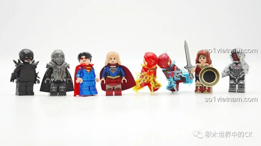 Bộ lắp ghép Flash KORUIT XP-545 Flash minifigure, đồ chơi lắp ráp KORUIT siêu anh hùng DC chất lượng cao cho bé trai 6 tuổi.