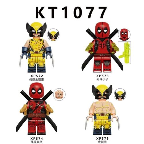 Minifigure Deadpool Nhí Koruit XP573 giá rẻ cho bé trai 6 tuổi, đồ chơi mô hình siêu anh hùng Marvel chất lượng cao