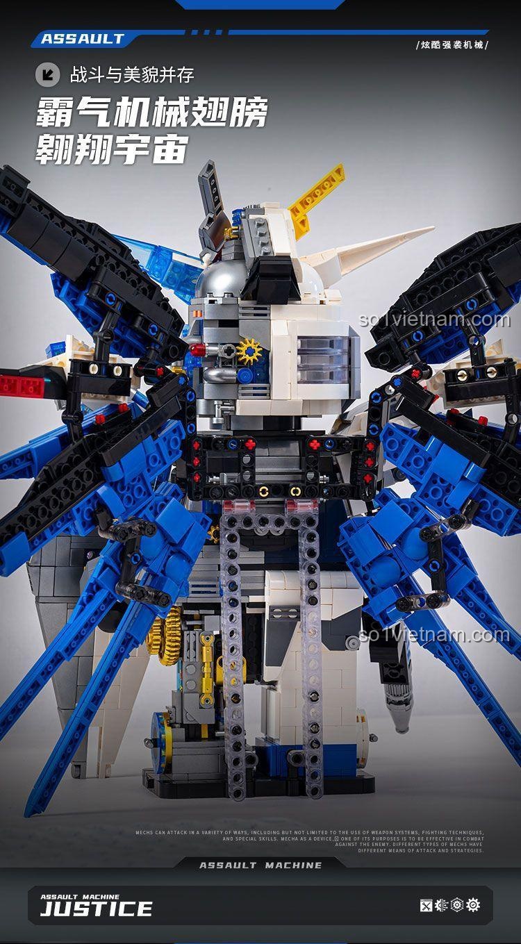 Mô hình Assault Machine KuMeGao 24011 hoàn chỉnh, thể hiện sự hầm hố và chi tiết