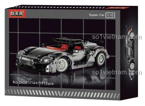 hộp đồ chơi lắp ráp Kumeigao, bộ lắp ghép 24001 Porsche 918 cho con trai 14 tuổi
