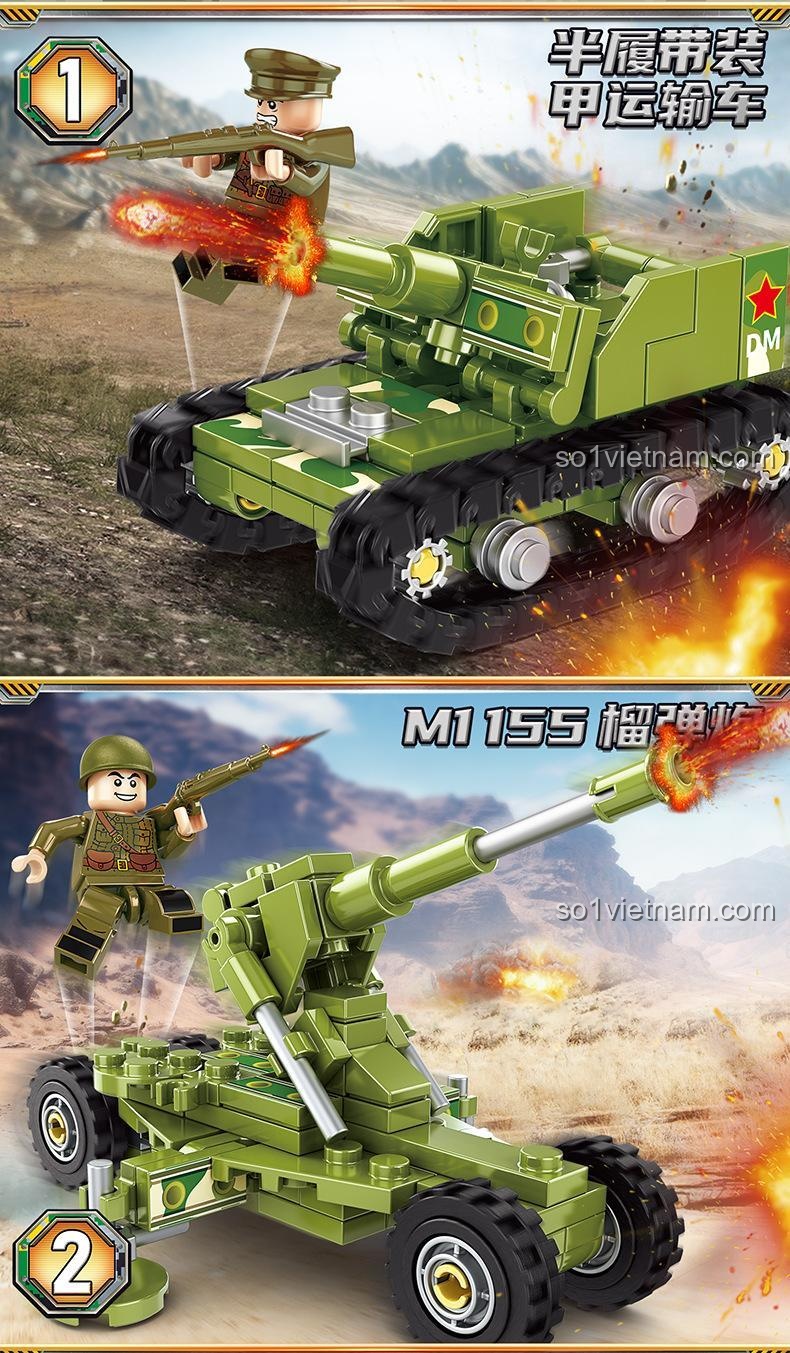 Hộp sản phẩm đồ chơi mô hình KUYU MOXING KY7028 Pháo Phản Lực Katyusha, hiển thị 4 mẫu lắp ráp và thông tin chi tiết, lựa chọn tiết kiệm cho bé trai 6 tuổi.