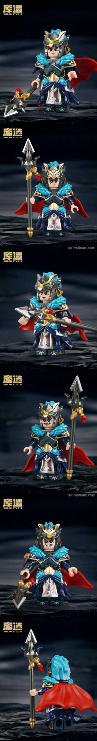 Cận cảnh chi tiết minifigure Mã Siêu 11771, chất lượng in ấn sắc nét.