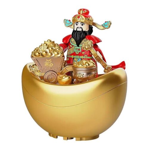 Mô hình Tài Thần 11028 库造 trang trí Tết, bộ lắp ghép Tài Thần, đồ chơi lắp ráp Thần Tài, mô hình trang trí Tết, quà tặng ý nghĩa