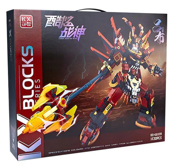Bộ lắp ghép KX KX-66820 Chiến Thần Lữ Bố, mô hình robot chiến đấu 1430 mảnh, đồ chơi sáng tạo cho bé trai 14 tuổi