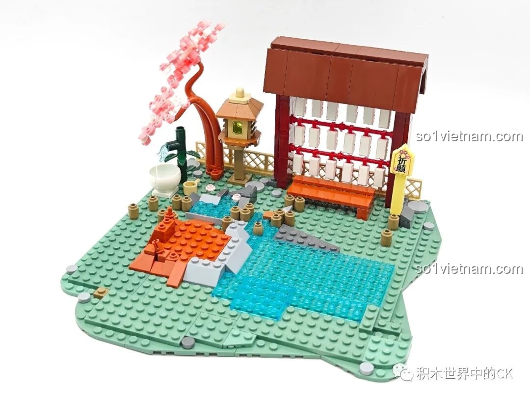 Lắp ráp hồ nước trong xanh với những chú vịt con đáng yêu trong bộ lắp ghép Hatsune Miku K20901.