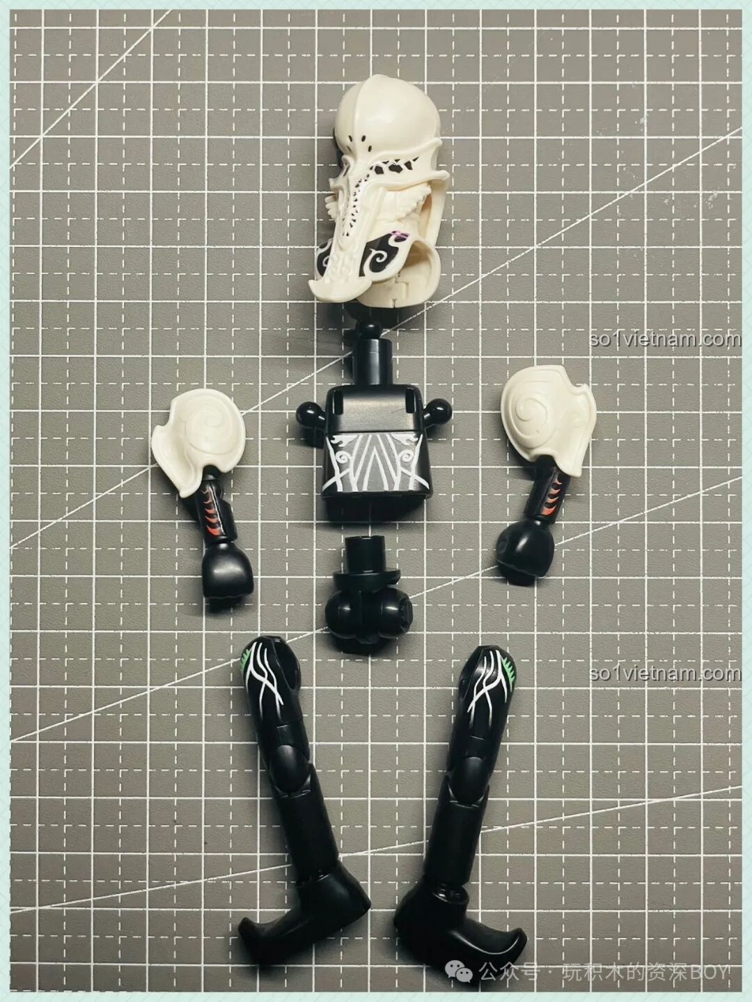 Quá trình lắp ráp mô hình Jyamato từ bộ lắp ghép BLOKEES Kamen Rider, hướng dẫn chi tiết.