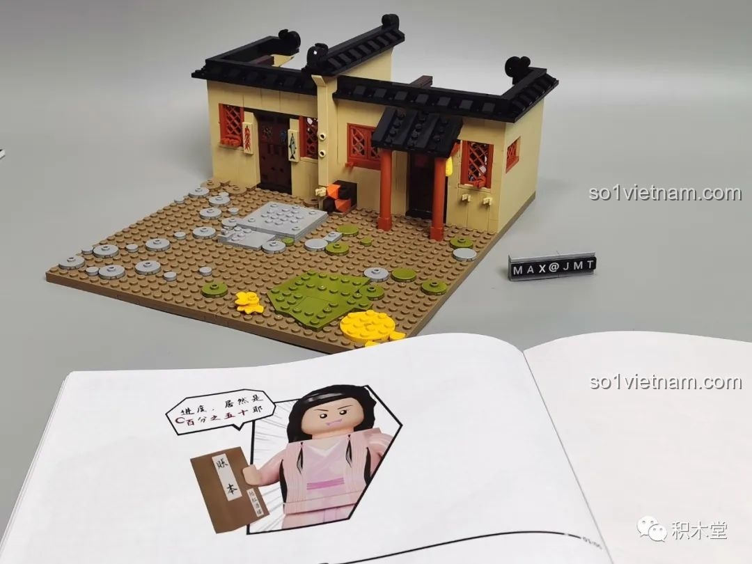 Quá trình lắp ráp khu ký túc xá nữ của bộ xếp hình Pantasy 86221.