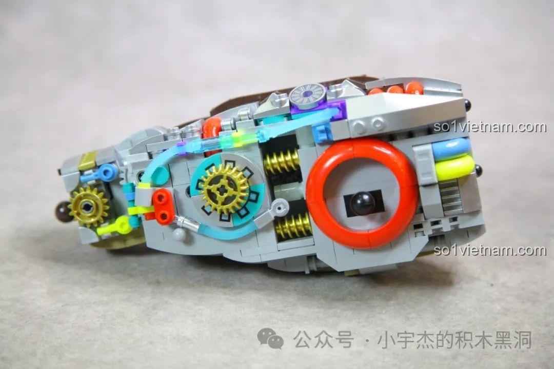 Quá trình lắp ráp phần thân cơ khí của mô hình Robot Khủng long T-Rex MJ xịn giá rẻ.