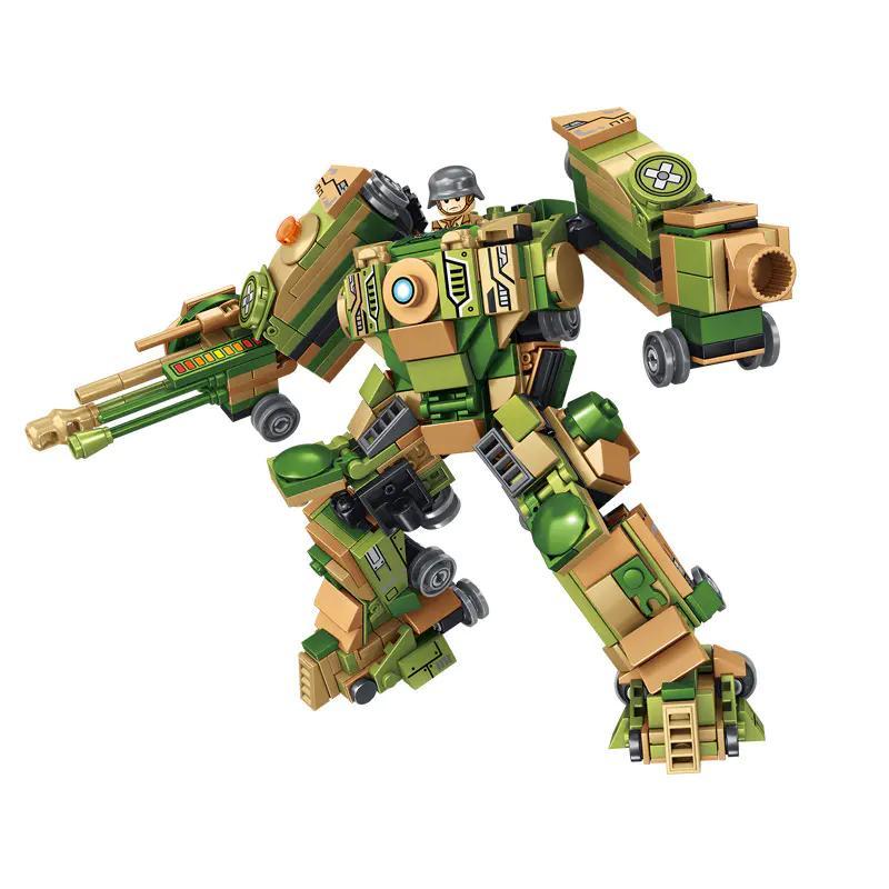 bộ lắp ghép Mô hình Mecha Trọng Lực LE YI 69017, đồ chơi mô hình Robot quân sự, phát triển tư duy sáng tạo cho bé trai 6 tuổi, giá tốt