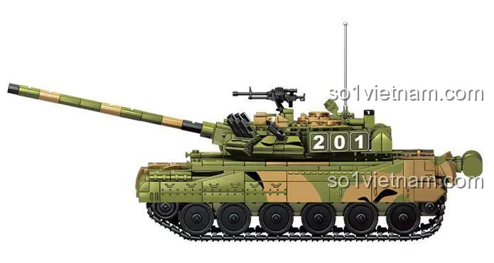 Xe tăng T-80U Defence For Peace nhìn từ bên cạnh, 1356 mảnh ghép, đồ chơi quân sự cho bé trai, tương thích LEGO®, giá tốt