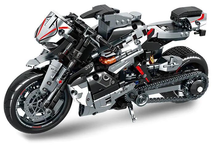 Mô hình xe máy Yamaha R1M LEIBAO 8163 lắp ráp chi tiết cao