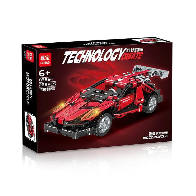 bộ lắp ráp Xe Đua Công Nghệ Đỏ LEIBAO 8325-1 giá tốt cho bé trai 6 tuổi