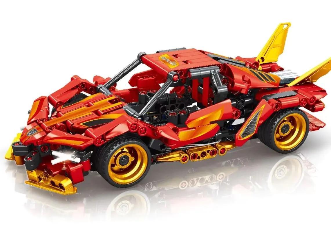 Xe Đua Phóng Tốc Độ LEIBAO 8372 - Bộ đồ chơi lắp ráp xe thể thao tốc độ cao cho bé trai 6 tuổi