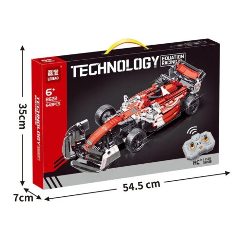 bộ lắp ghép Xe Đua F1 LEIBAO 8622 điều khiển từ xa, hộp sản phẩm có kích thước, cho bé trai 6 tuổi, giá tốt